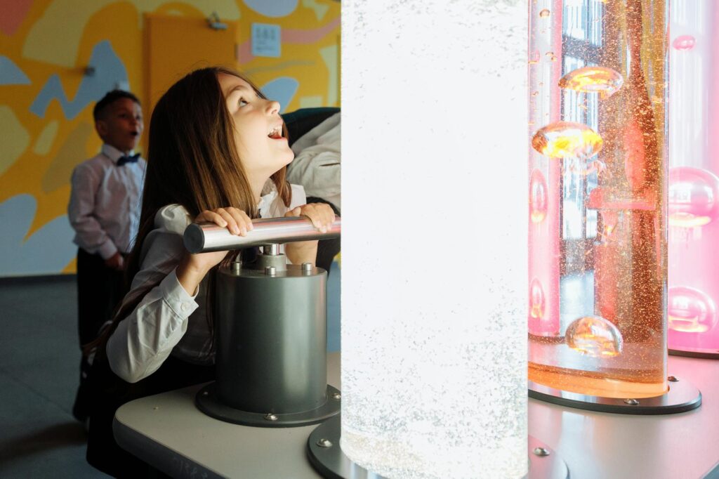 Interactive science museum exhibit for children and families visiting Shanghai