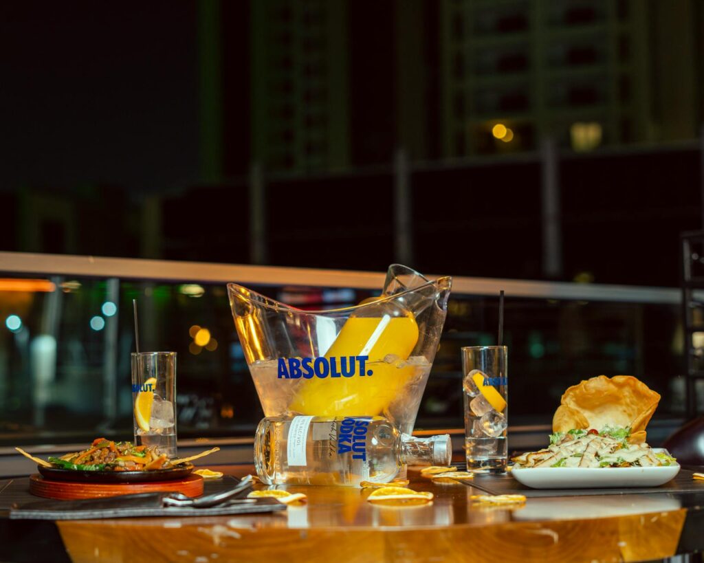 Rooftop bar with stunning city night views and craft cocktails in Shanghai