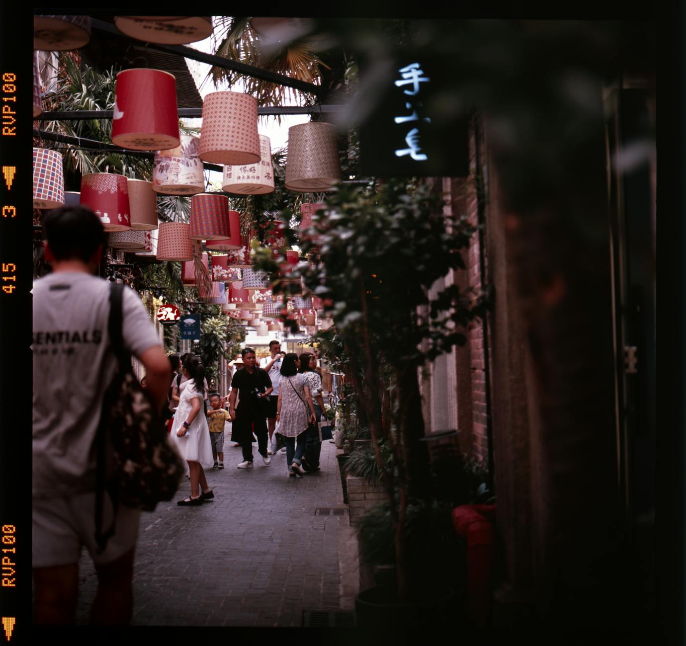 Tianzifang art district in Shanghai with narrow alleyways and creative shops