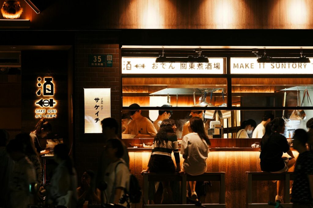 Xintiandi dining and nightlife district with outdoor seating in Shanghai