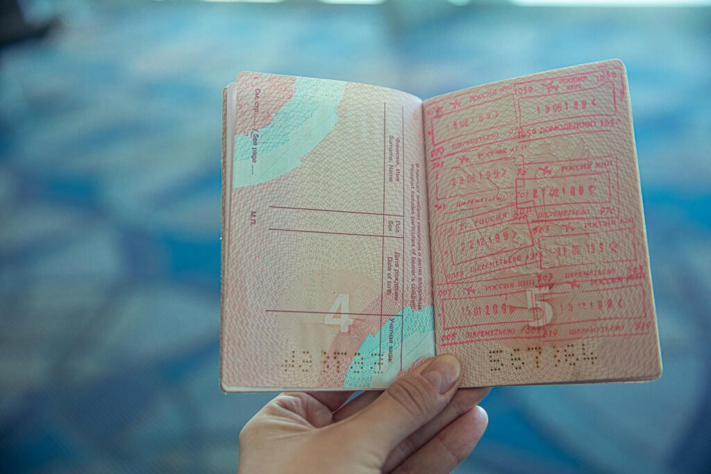 How to apply China tourist visa open passport with travel stamps