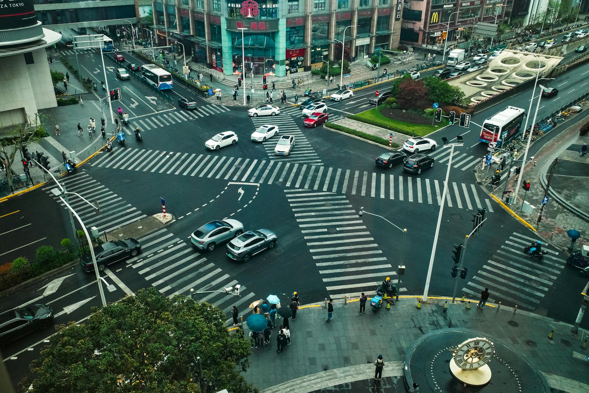 Is Shanghai worth visiting busy aerial intersection at night