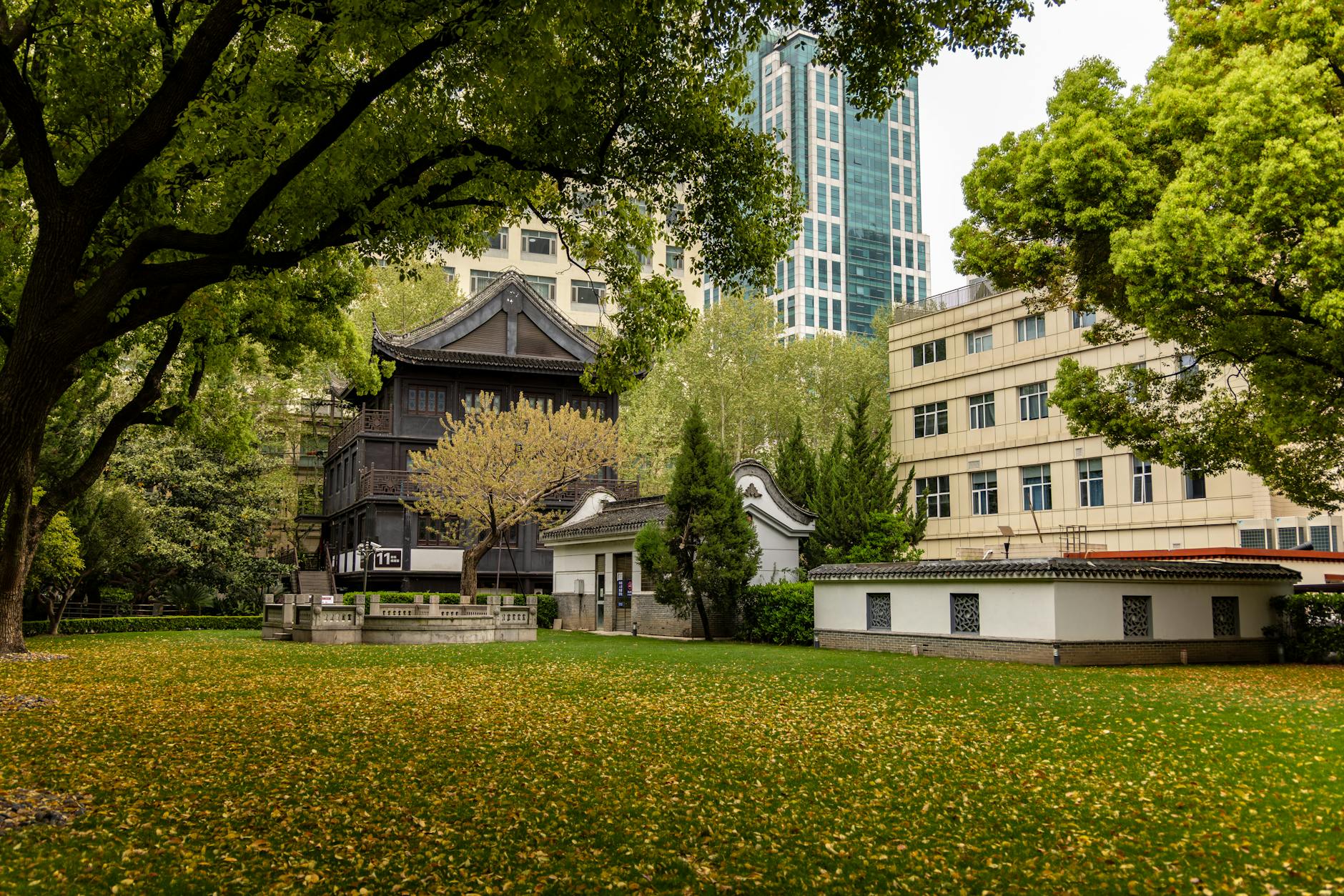 Is Shanghai worth visiting park pavilion contrast tradition modern