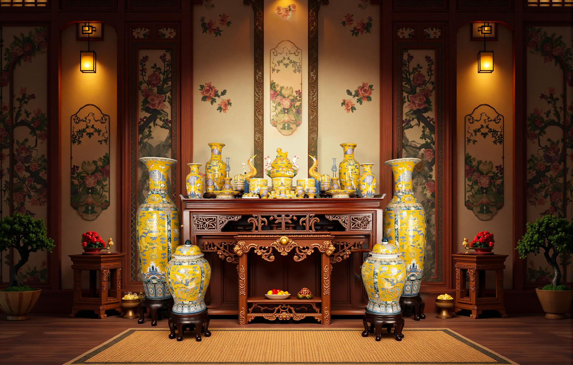 shanghai antique porcelain vase
