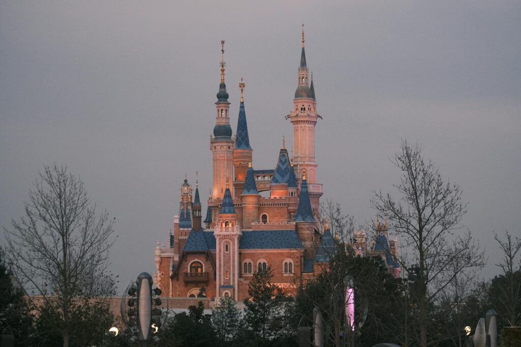Shanghai Disneyland complete guide enchanted storybook castle at twilight
